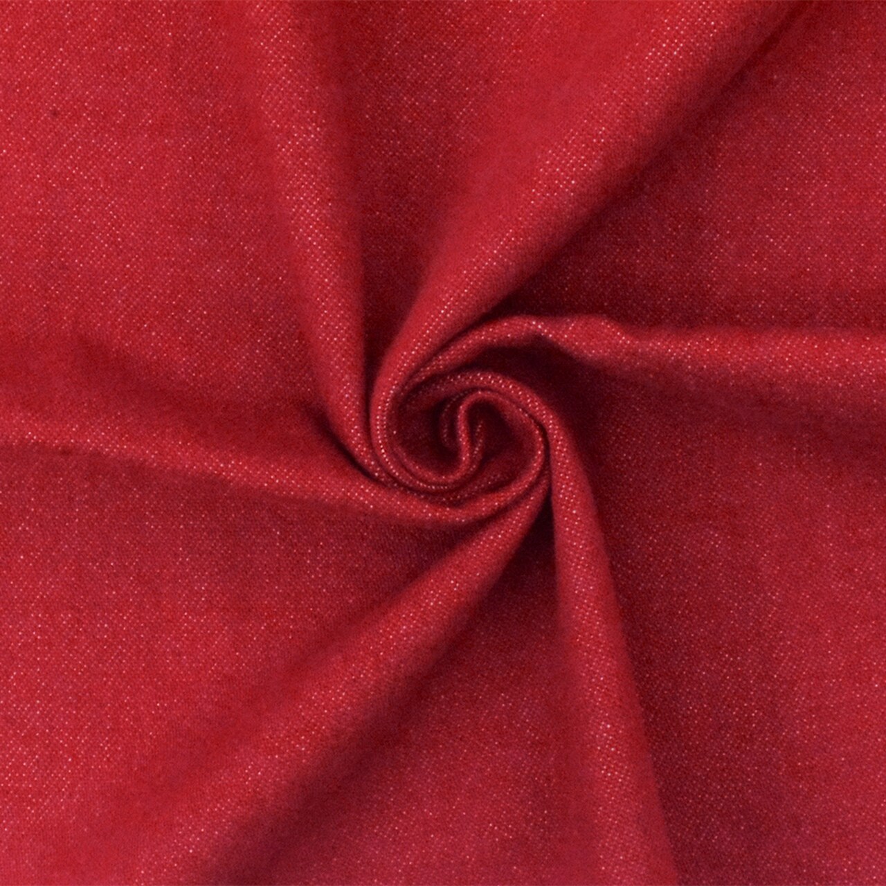 Red 12 oz Famous Maker Stone Washed Cotton Japanese Denim Fabric By the Yard